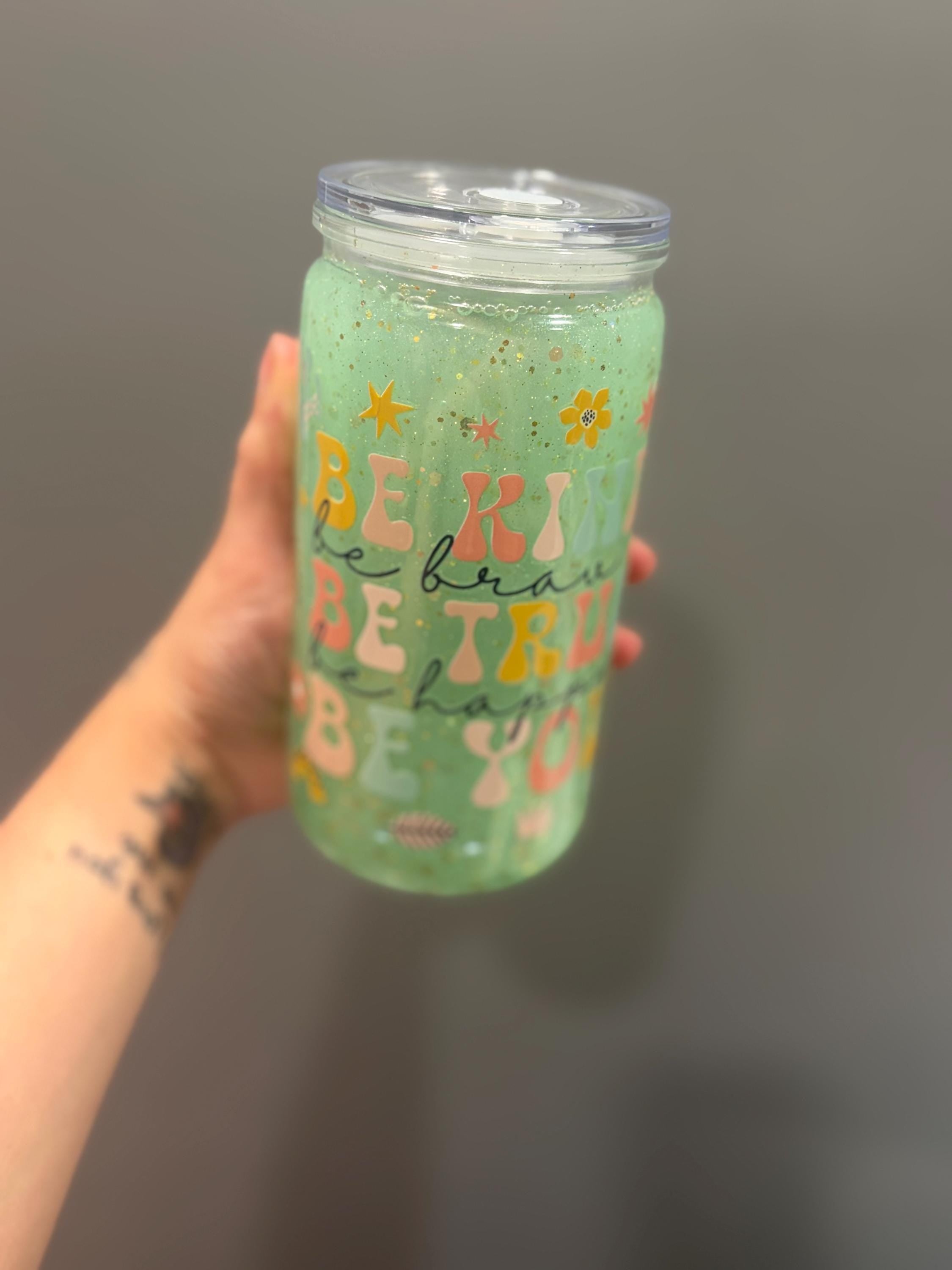 Be Kind Snowglobe 16oz Cup